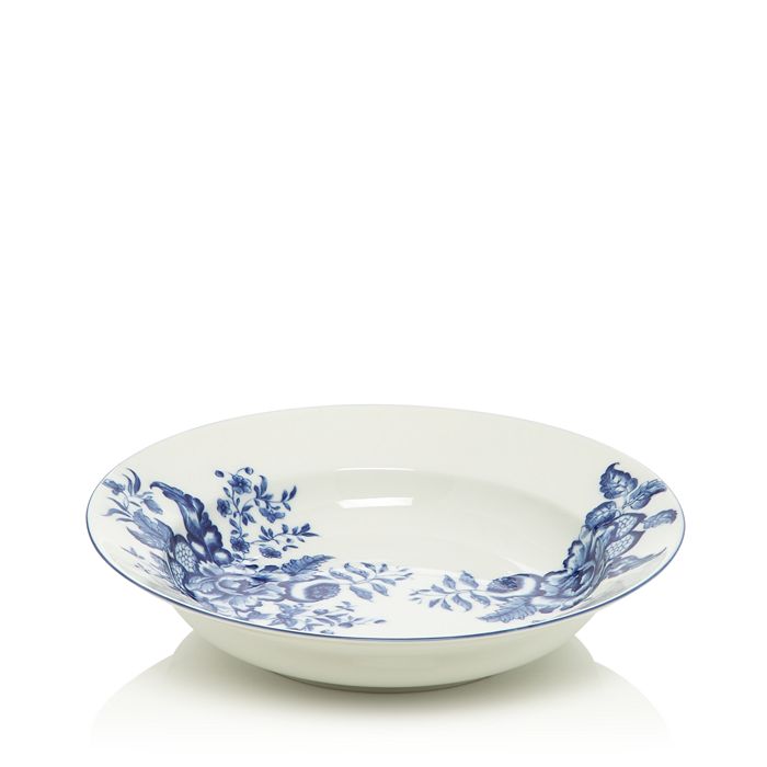 Mottahedeh Emmeline Rim Soup Bowl In Blue/white