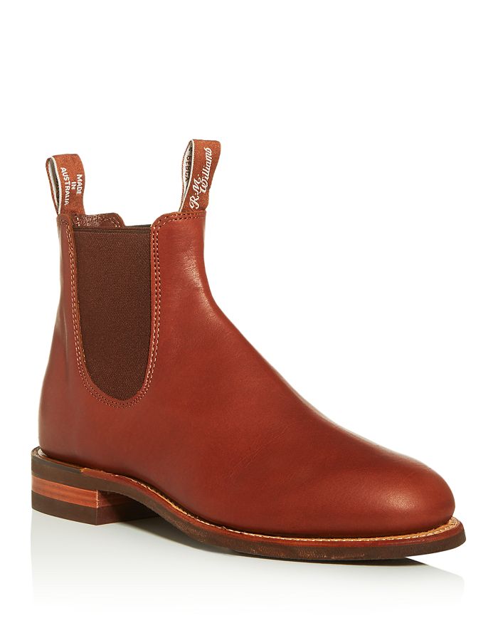 R.m.williams Men's Comfort Craftsman Chelsea Boots In Caramel Leather