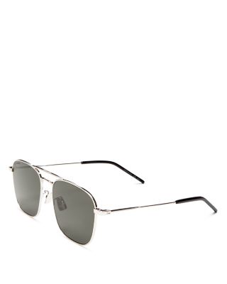 Men's Brow Bar Aviator Sunglasses, 58mm