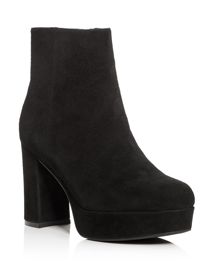 black booties block heel
