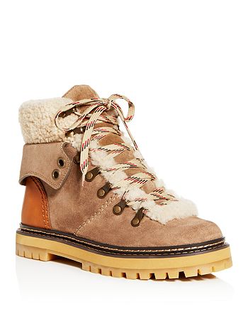 Eshe shearling hiking boots Farfetch Women Shoes Outdoor Shoes Neutrals 