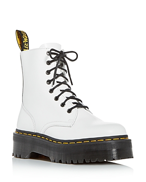 Dr. Martens' Women's Jadon Platform Combat Boots In White