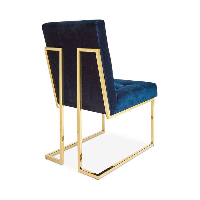 Shop Jonathan Adler Goldfinger Dining Chair In Lido/brass