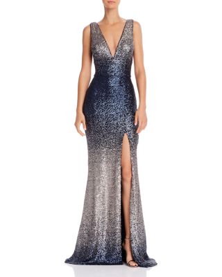 sparkly v neck dress