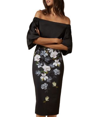 Ted Baker - Adalli Opal Off-the-Shoulder Floral Printed Dress