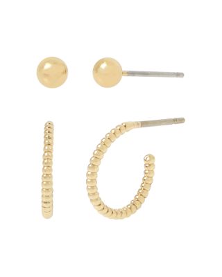 hoop stud earrings