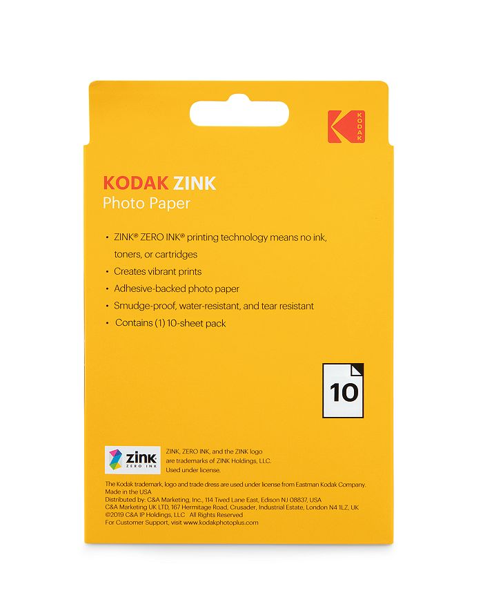 Shop Kodak Zink Photo Paper, 3.5 X 4.25, Pack Of 10