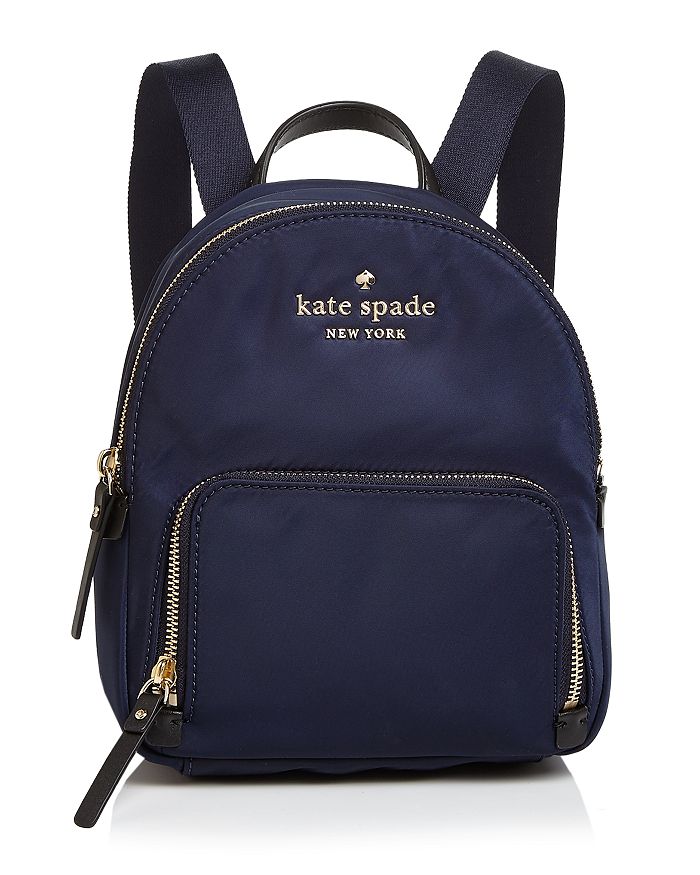 Kate Spade New York Watson Lane Small Hartley Nylon Backpack In Rich Navy/gold