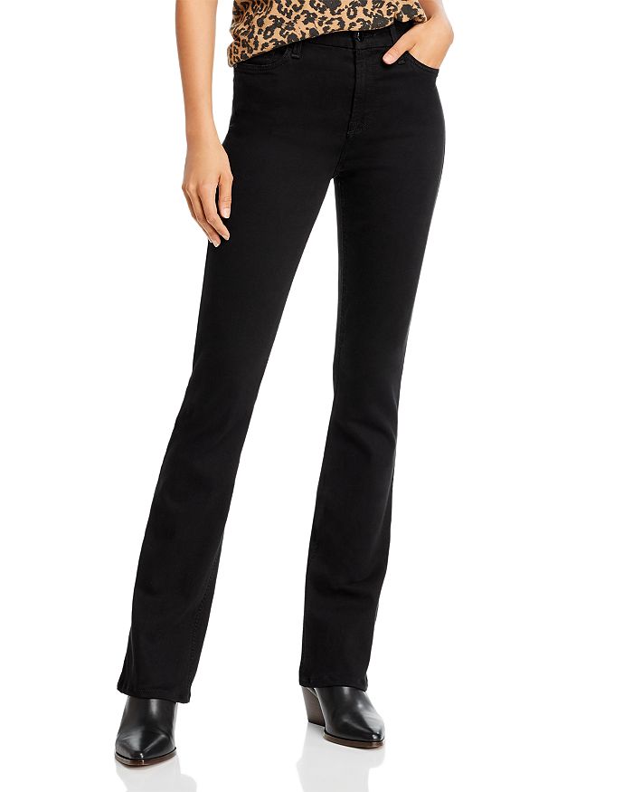 7 FOR ALL MANKIND JEN7 BY 7 FOR ALL MANKIND SLIM BOOTCUT JEANS IN BLACK NOIR,GS0373930A