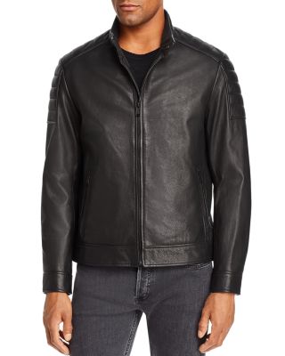 Cole Haan - Leather Racer Jacket