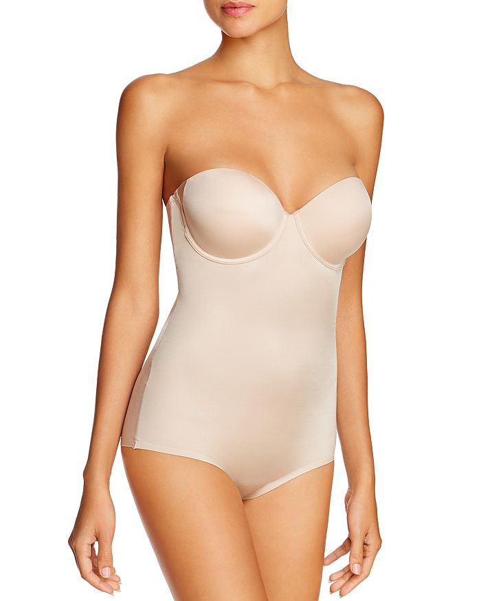 Shop Spanx Suit Your Fancy Convertible Bodysuit In Champagne Beige