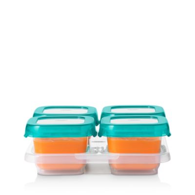 Tot 4-Piece Baby Blocks Freezer Storage Containers