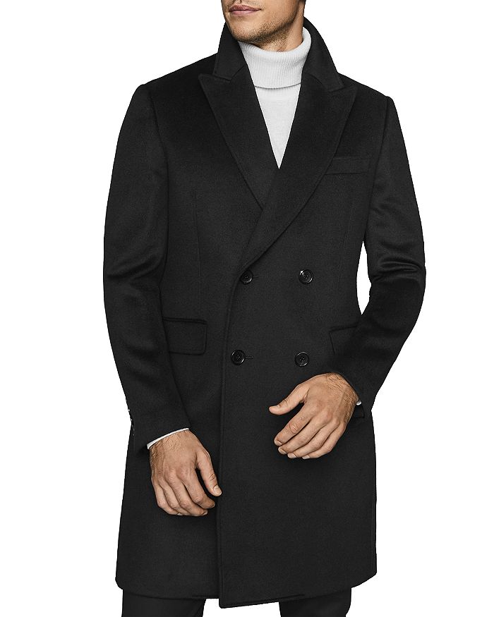 REISS Milton Double-Breasted Overcoat | Bloomingdale's