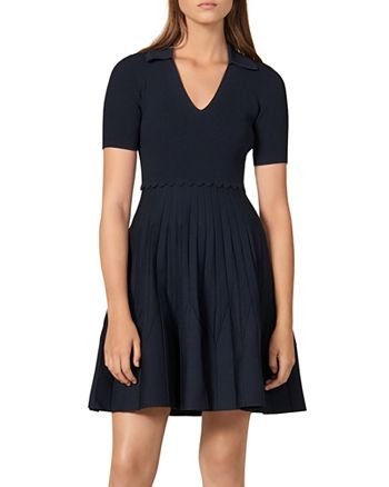 Sandro Zoey Pleated Knit Dress | Bloomingdale's