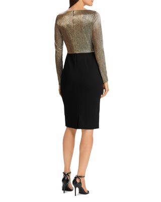 Ralph Lauren Metallic & Jersey Dress | Bloomingdale's Women