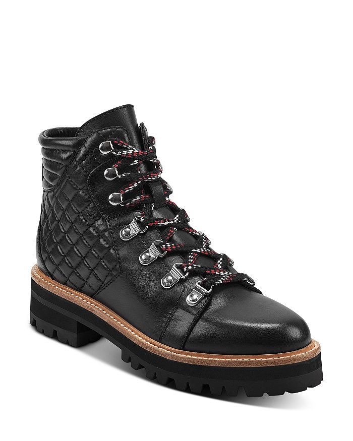 Marc Fisher Ltd Women's Irme Hiker Boots In Black Leather