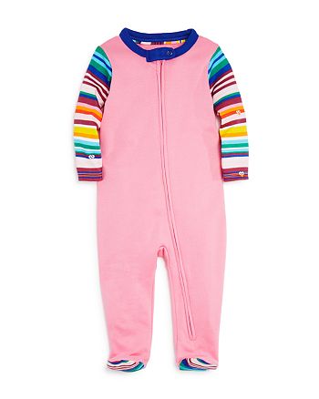 Isaac Mizrahi Loves Sesame Street - Girls' Stripe-Sleeve Footie, Baby - 100% Exclusive