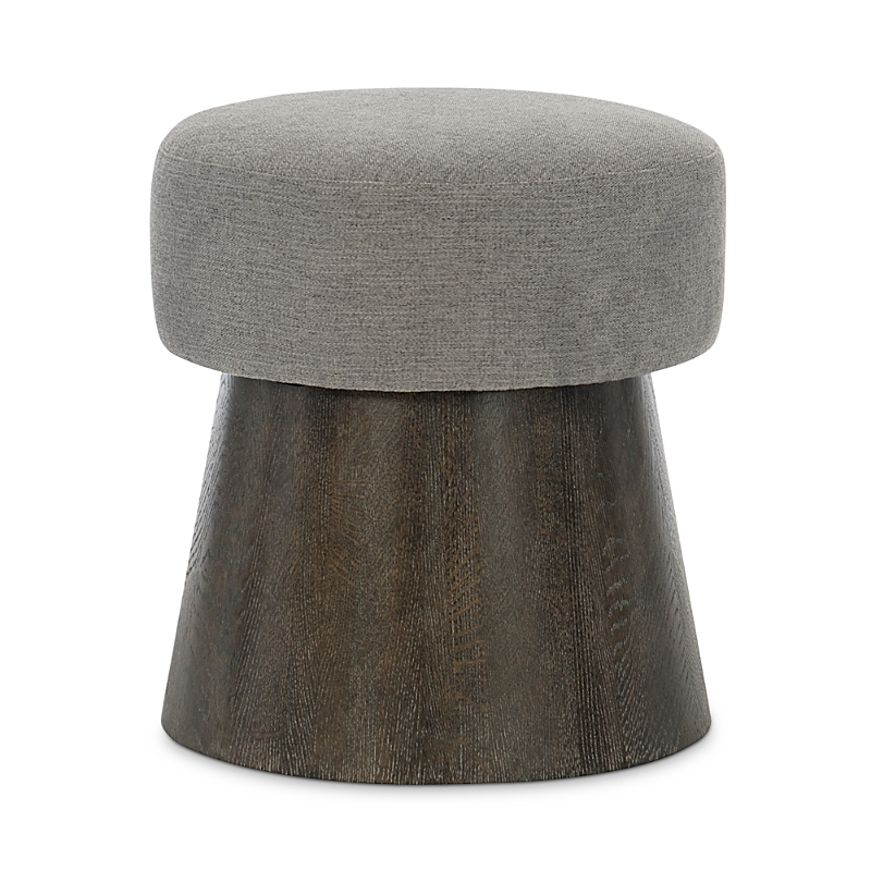 Bernhardt Linea Round Bench In Cerused Charcoal