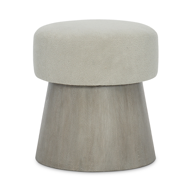 Bernhardt Linea Round Bench In Cerused Greige