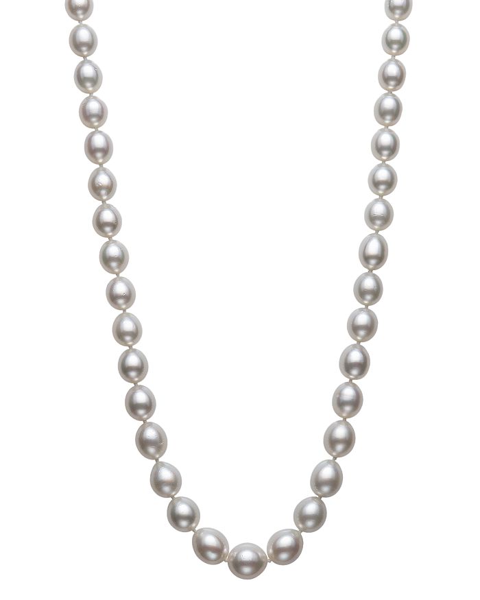 Bloomingdale's White South Sea Cultured Pearl Necklace In 14k Yellow Gold, 18" - 100% Exclusive