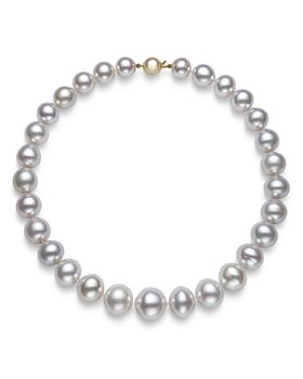 Bloomingdale's - White South Sea Cultured Pearl Collar Necklace in 14K Yellow Gold, 17.5" - 100% Exclusive