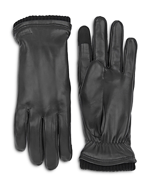 Hestra John Leather Gloves In Black