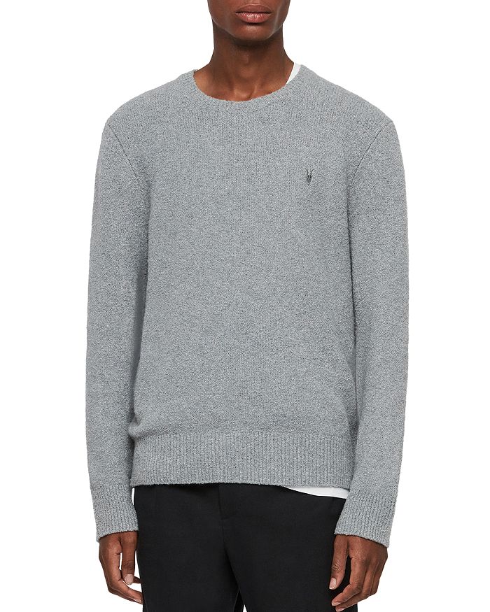 Allsaints Tolnar Sweater In Gray Marl