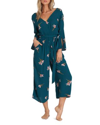 billabong floral jumpsuit