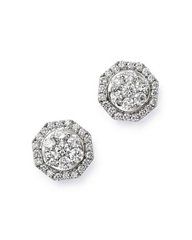 Bloomingdale's - Cluster Diamond Statement Stud Earrings in 14K White Gold, 2.0 ct. t.w. - 100% Exclusive