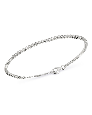 Bloomingdale's Bezel-Set Diamond Stacking Bracelet in 14K White Gold, 0.25 ct. t.w. - 100% Exclusive