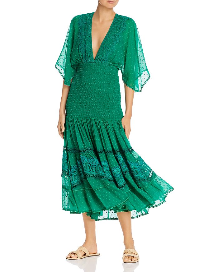 Cleo Crochet Dress Green