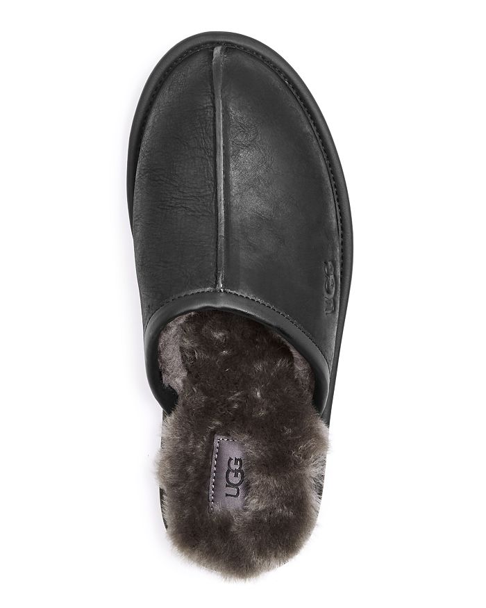 Shop Ugg Men's Scuff Mule Slippers In Black