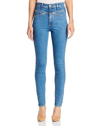 Rag Bone Jane Super High Rise Yoke Skinny Jeans In Montana Bloomingdale S