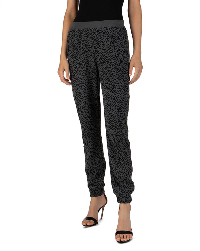 ATM ANTHONY THOMAS MELILLO FRENCH TERRY MINI LEOPARD PRINT JOGGER trousers,AW3138-FC6