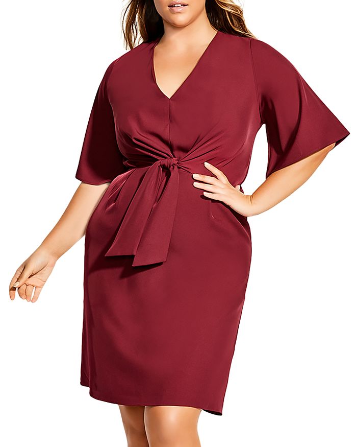 City chic shop tie front dress