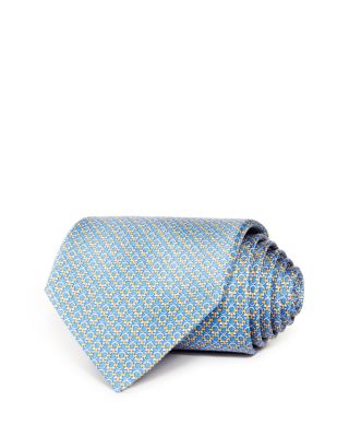 FERRAGAMO - Mini Linked Gancini Silk Classic Tie