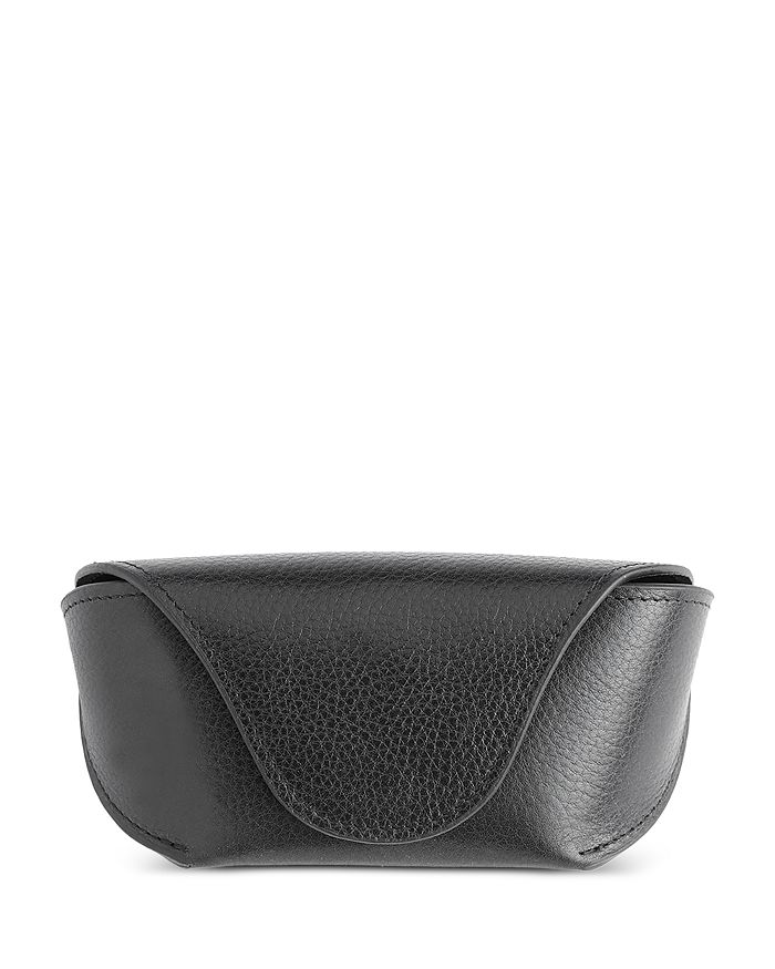 ROYCE NEW YORK LEATHER GLASSES CARRYING CASE,940-BLACK-4