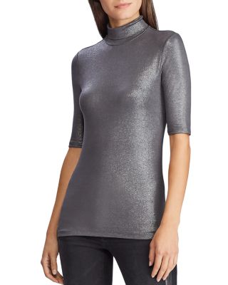 ralph lauren metallic top