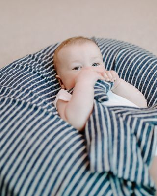 Boys' Striped Snuggle Knit Swaddle Blanket - Baby