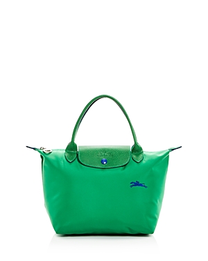 Longchamp Le Pliage Club Small Top-handle Tote Bag In Cactus/silver