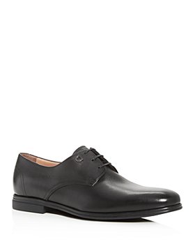 Salvatore Ferragamo - Men's Spencer Plain-Toe Leather Derby Shoe
