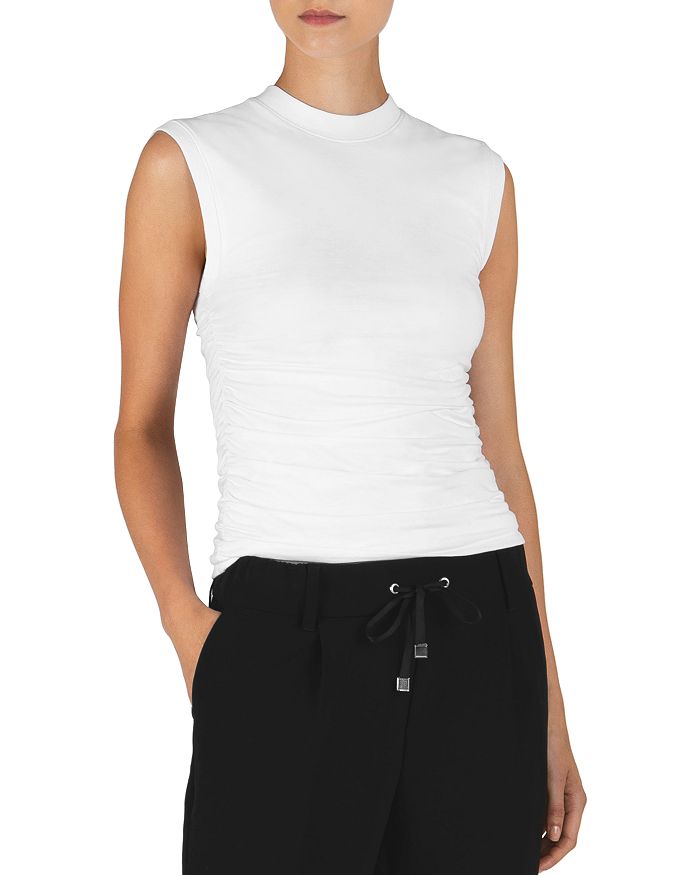 Atm Anthony Thomas Melillo Cropped Stretch-pima Cotton Jersey Tank In White