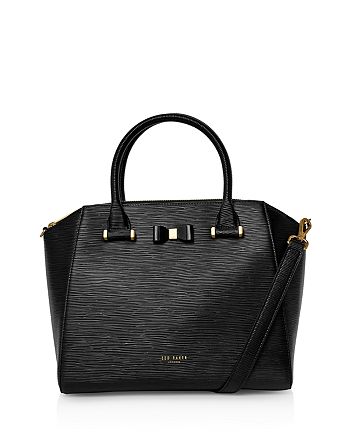 Jaelynn bow detail zip tote clearance
