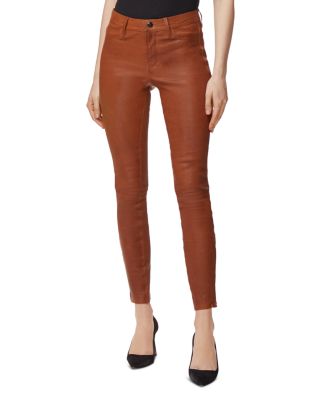 maroon leather pants