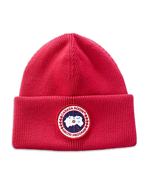 Shop Canada Goose Arctic Disc Patch Beanie In Red
