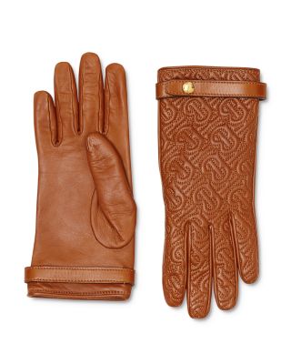 burberry leather gloves