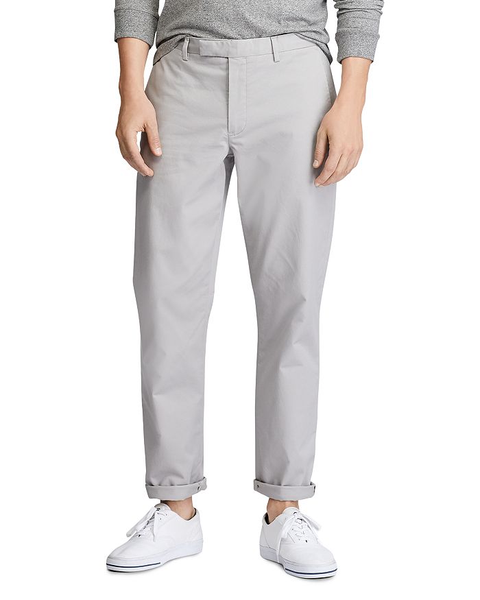 Polo Ralph Lauren Stretch Straight Fit Chinos In Gray Fog