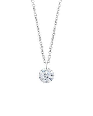 silver diamond necklace cheap