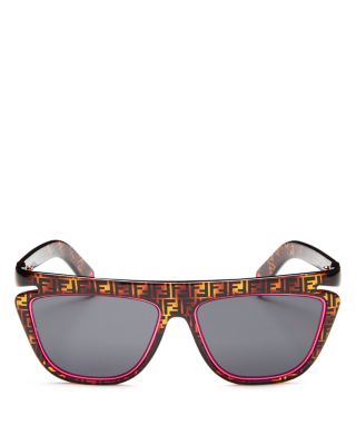 fendi 55mm square sunglasses