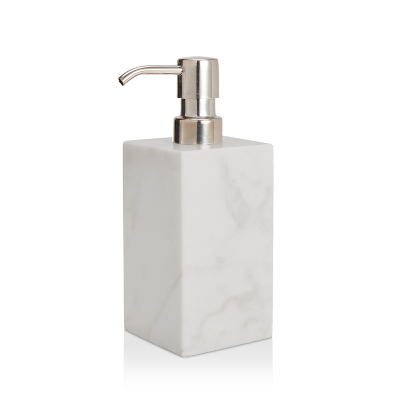 Kassatex Marmol Lotion Pump Dispenser In White Marble
